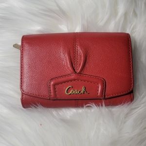 Coach Ashley Wallet, Small, Red